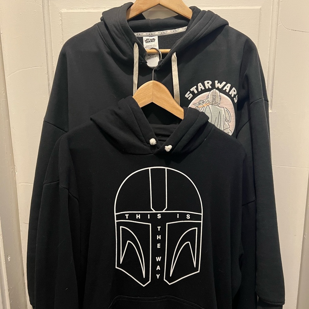 Two Star Wars Mandalorian Hoodies